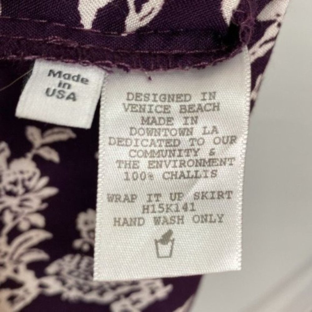 Flynn Skye Wrap It Up Purple Floral Maxi Skirt - Picture 5 of 5